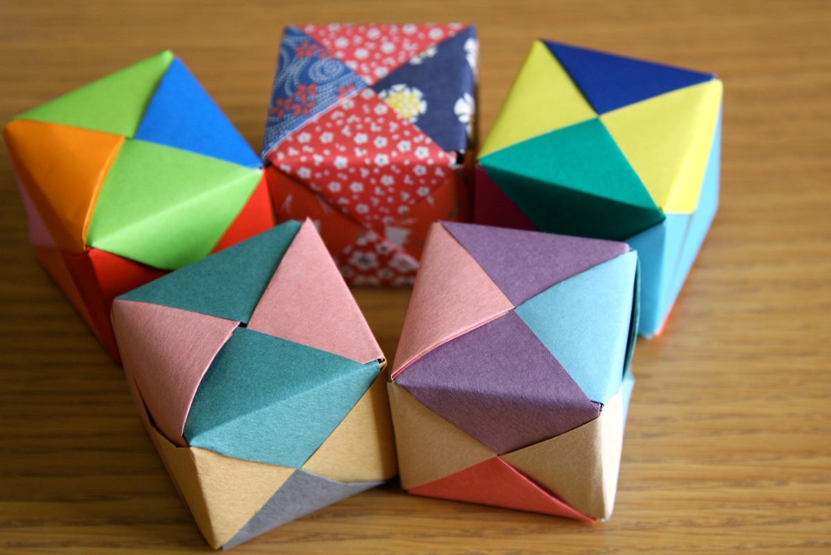 Оригами: Кубик из бумаги своими руками