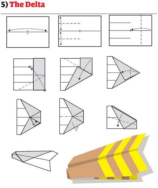 Как сделать бумажный самолётик