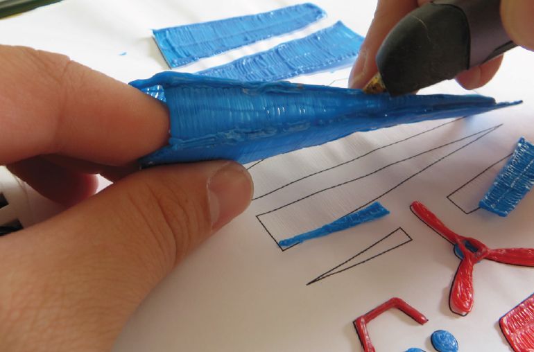 Трафарет для 3D ручки – самолёт