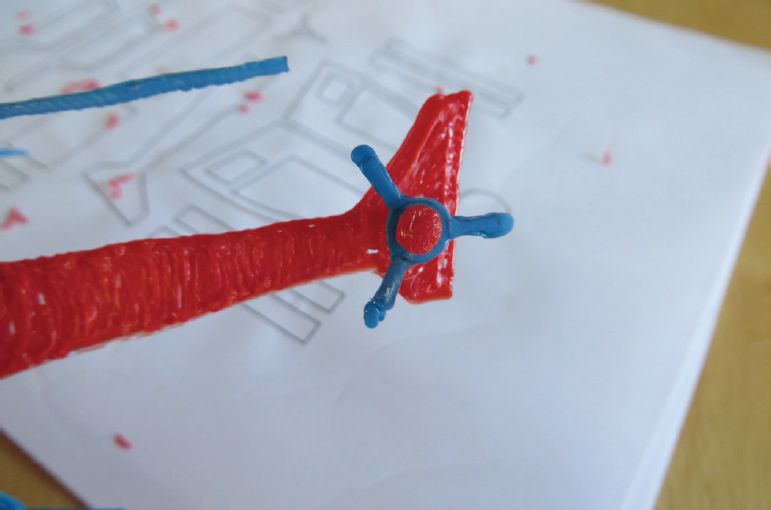 Шаблон для 3D ручки - вертолёт