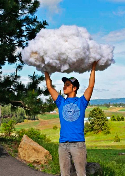 Как сделать облако из воздушных шаров и ваты