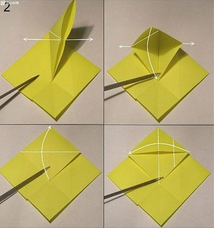Оригами: Кот из бумаги