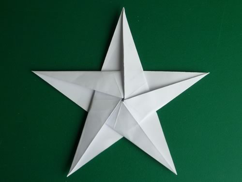 Звезда из бумаги. Оригами