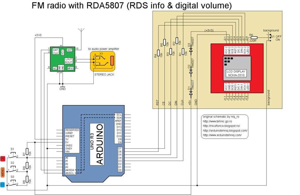 FM радио на модуле RDA5708 и Ардуино