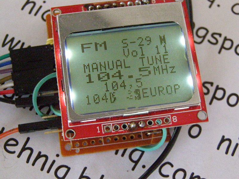 FM радио на модуле RDA5708 и Ардуино