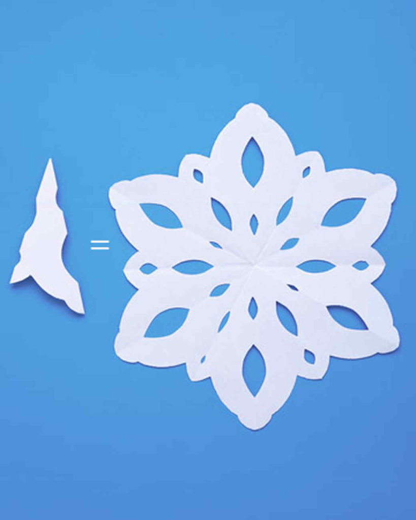 Как сделать снежинку из бумаги, шаблоны снежинок