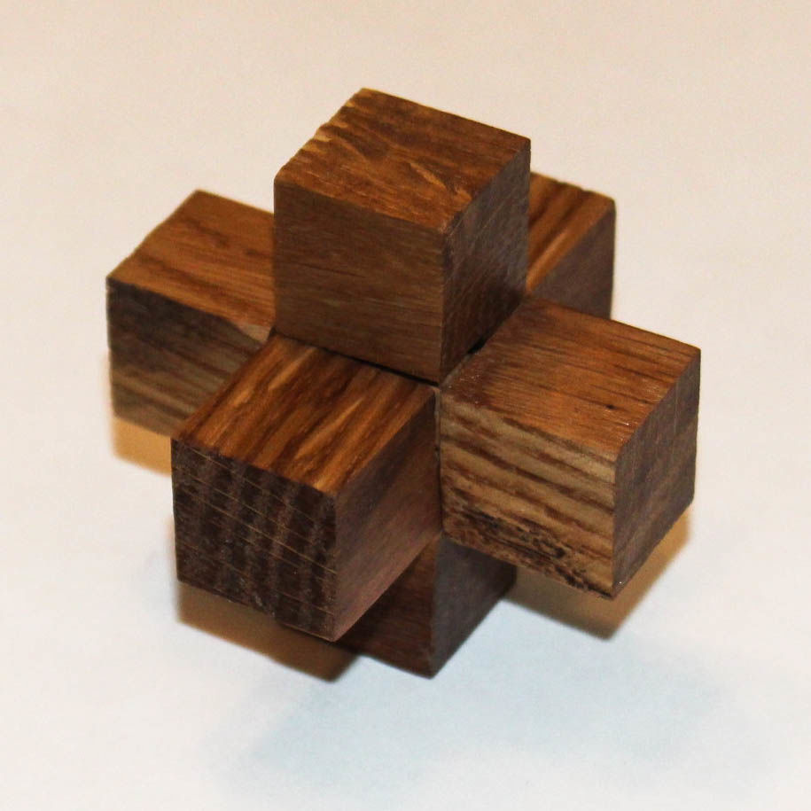 Деревянная головоломка из 3-х частей своими руками