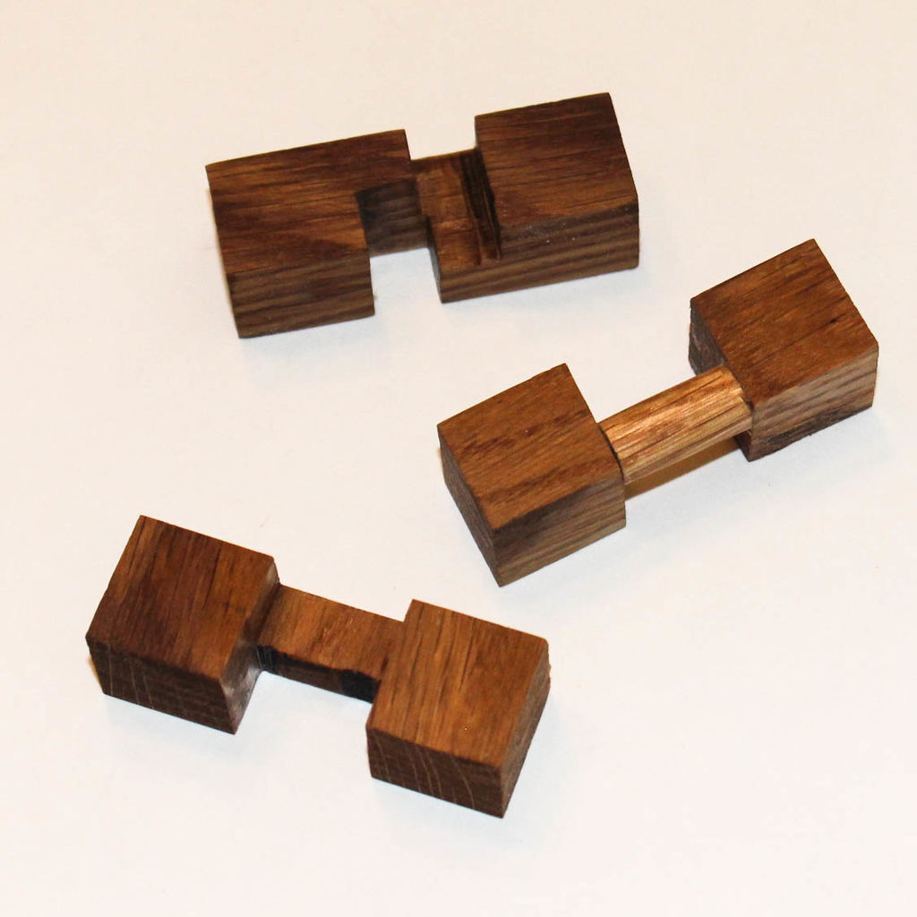 Деревянная головоломка из 3-х частей своими руками