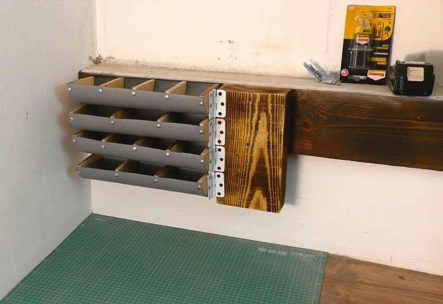 Удобный органайзер для мелких деталей в мастерскую