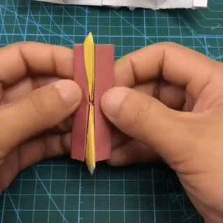 Оригами: двигающиеся губы, говорящий рот из бумаги