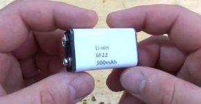 Аккумуляторная крона (Li-ion 6F22, 300 mAh) без саморазряда для мультиметра своими руками