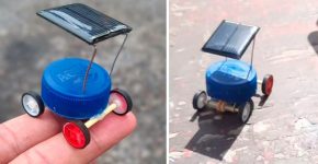 Мини машинка на солнечной батарее своими руками